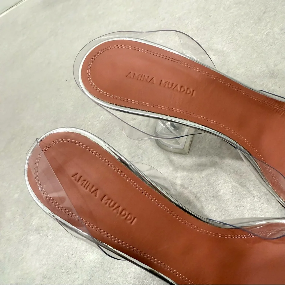 AMINA MUADDI Begum Glass sling heels - Picture 5 of 7
